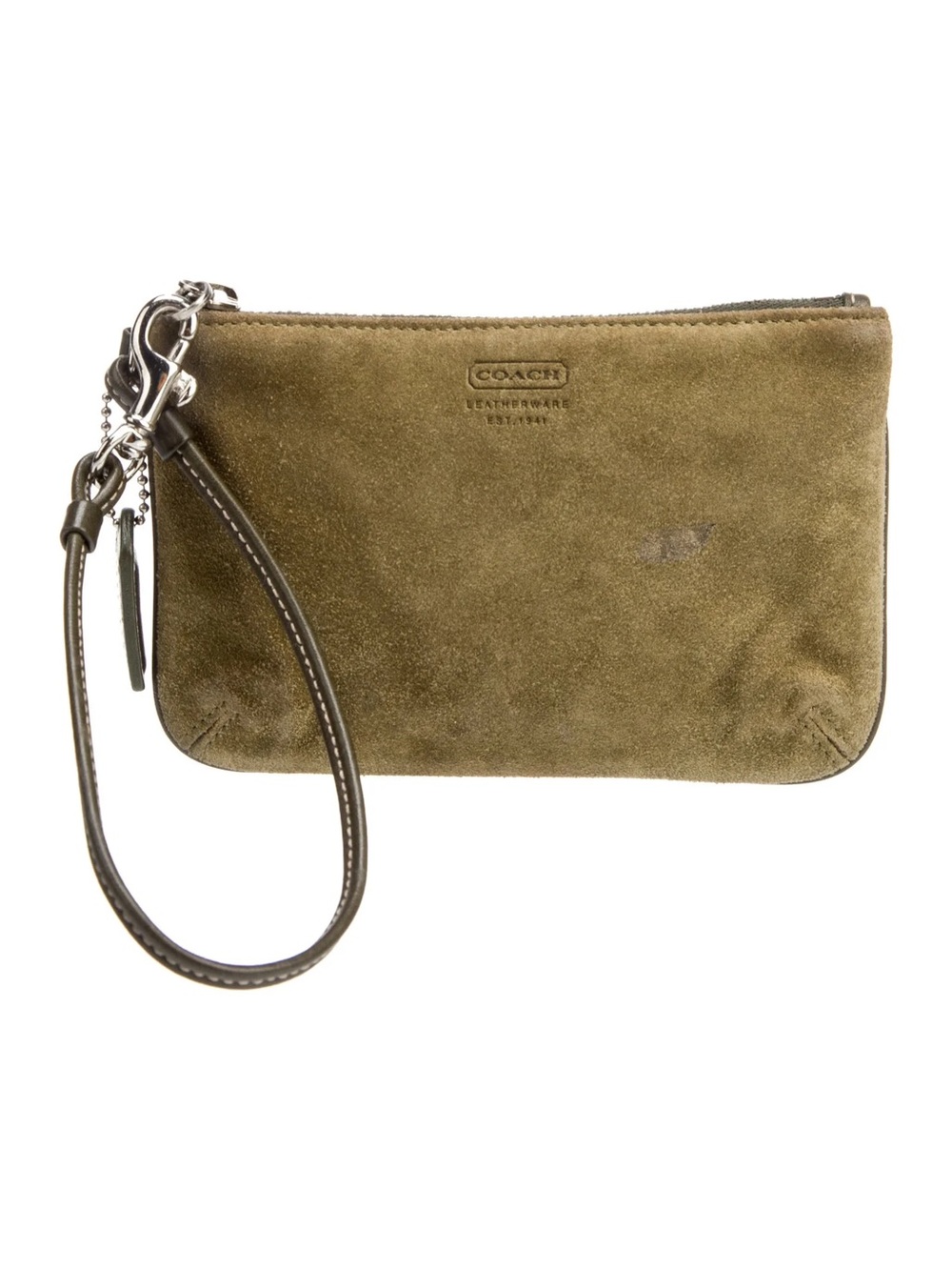 Coach Suede Wristlet
